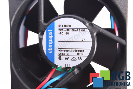 EBM PAPST 614NGHH 60X60X25MM, 24V VENTILÁTOR