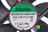 SUNON EEC0251B1-000U-A99 120X120X25MM, 12V VENTILÁTOR