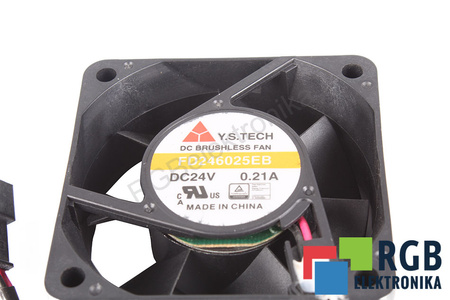 Y.S.TECH FD246025EB 60X60X25MM, 24V, 0.21A VENTILÁTOR