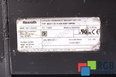 BOSCH REXROTH MDD112C-N-030-N2M-130PB0