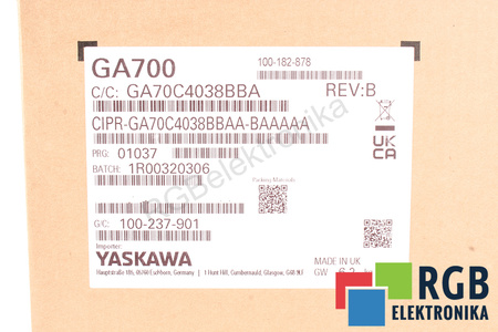 YASKAWA CIPR-GA70C4038BBAA-BAAAAA GA700
