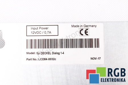 DECKEL CONTOUR 1-3 DECKEL DIALOG 1-4 NÁHRADA K CRT LCD MONITOR