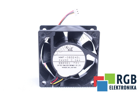 MELCO TECHNOREX MMF-06D24DL-FC1 60X60X25MM, 24V, 0.04A VENTILÁTOR