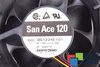 SANYO DENKI 9G1224E101 120X120X38MM, 24V, 0.34A VENTILÁTOR