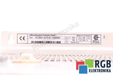 ABB DCS601-0270-61-15000A0