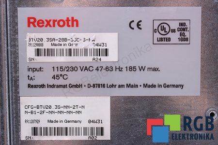 BOSCH REXROTH BTV20.3SA-28B-33C-D-FW FWA-BTV*33-WNT-04VRS-DE-OEM