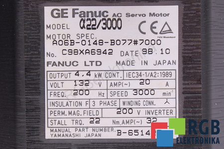 FANUC A06B-0148-B077#7000 A22/3000