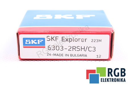 SKF 6303-2RSH/C3 34000RPM, 11000RPM, 17X47X14MM, 14.3KN, 6.55KN LOŽISKO