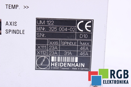 HEIDENHAIN UM122 ID.NR.325004-02