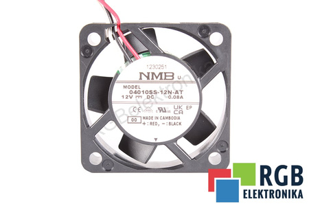 NMB TECHNOLOGIES 04010SS-12N-AT 40X40X10MM, 12V VENTILÁTOR