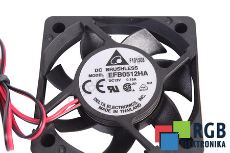 DELTA ELECTRONICS EFB0512HA 50X50X10MM 50X50X10MM 12V VENTILÁTOR