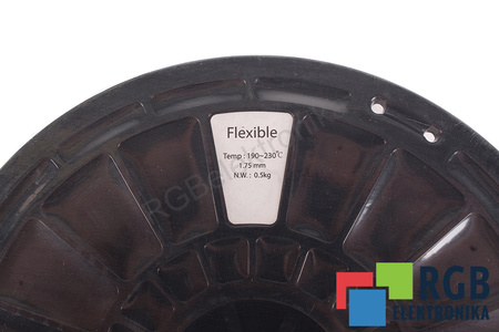 FLASHFORGE 1,75MM ELASTIC FILAMENT 0.5KG WHITE VONKAJŠÍ ROZMER CIEVKY 180MM, VNÚTORNÝ ROZMER CIEVKY 50MM, ŠÍRKA CIEVKY 45MM