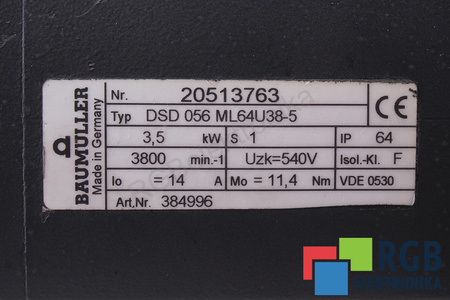 BAUMÜLLER DSD056ML64U38-5 3.5KW