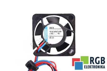 EBM PAPST 252N 25X25X8MM, 12V VENTILÁTOR