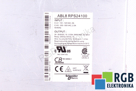 SCHNEIDER ELECTRIC ABL8RPS24100
