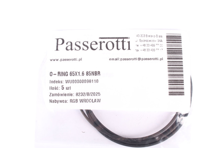 65X1.6 85NBR O-RING TESNENIE