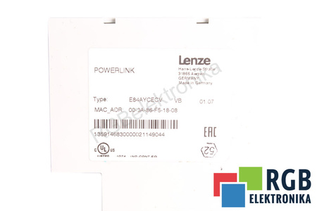 LENZE E84AVSCE1524SB0-ECKXX INVERTER E84AVSCE1524SB+E84AYCECV+EZAEBK1001