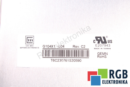 CHI MEI G104X1-L04 REV.C2 10.4" LCD DISPLEJ