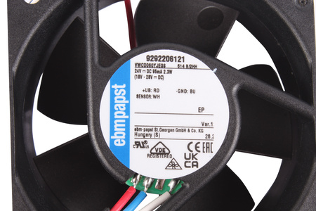 EBM PAPST 614N/2HH 9292206121 60X60X25MM 2.3W 24V, 0.095A VENTILÁTOR