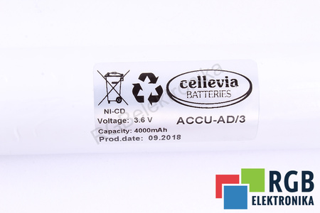 CELLEVIA BATTERIES ACCU-AD/3 3.6V, 4000MAH