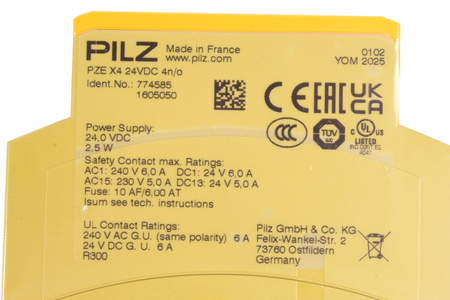 PILZ PZE X4 24VDC 4N/O 774585 IO-LINK SAFETY