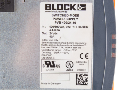 BLOCK PVB400/24-40 ZDROJ