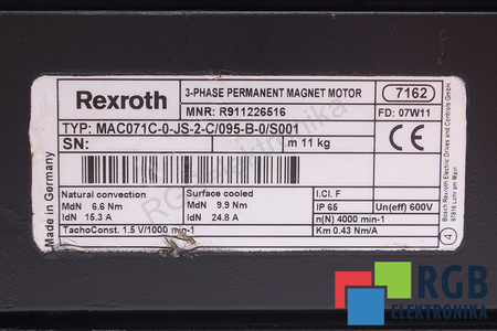 BOSCH REXROTH MAC071C-0-JS-2-C/095-B-0/S001