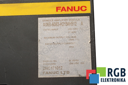 FANUC A06B-6082-H215#H512 SPINDLE AMPLIFIER MODULE