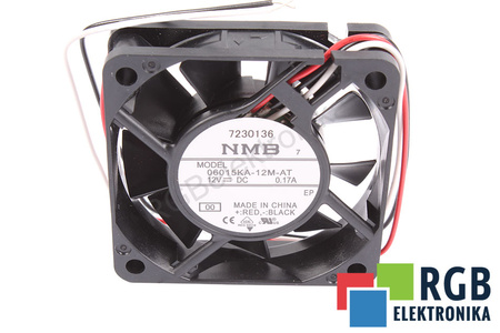 NMB TECHNOLOGIES 06015KA-12M-AT 60X60X15MM, 12V, 0.17A VENTILÁTOR
