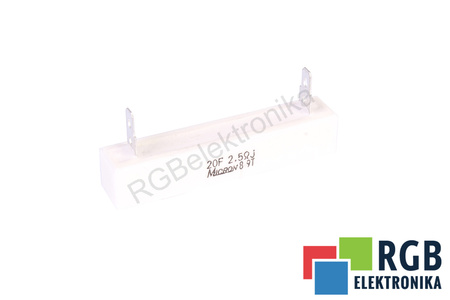 REZISTOR MICRON 2.5 OHM 64X12X12 2.5OHM, 20W