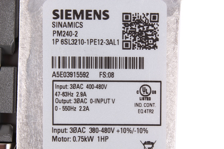 SIEMENS 6SL3210-1PE12-3AL1 SINAMICS POWER MODULE PM240-2