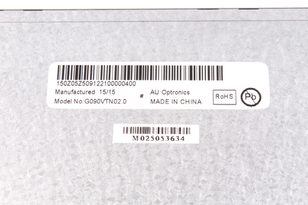 AUO G090VTN02.0 LCD DISPLEJ