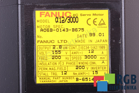 FANUC A06B-0143-B675 A12/3000
