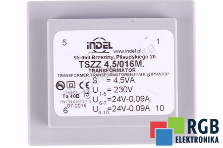 INDEL TSZZ4/2X24V TSZZ4.5/016M