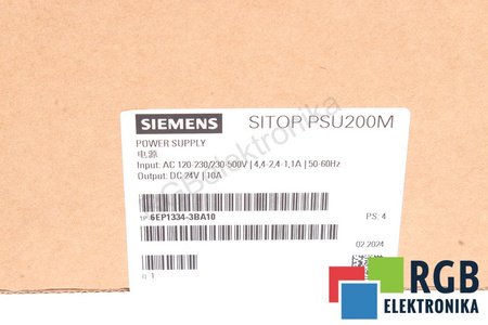 SIEMENS 6EP1334-3BA10 SITOP PSU200M