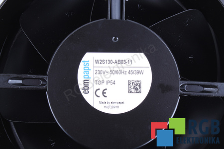 EBM PAPST W2S130-AB03-11 172X150X55MM, 230V VENTILÁTOR