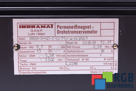 INDRAMAT MAC090B-0-ND-2-C/110-A-0/S001
