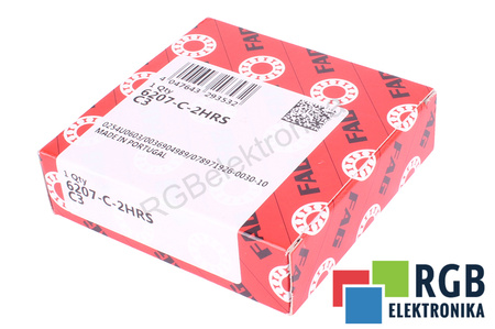 FAG 6207-C-2HRS-C3 8600RPM, 35X72X17, 29.5KN, 15.4KN LOŽISKO