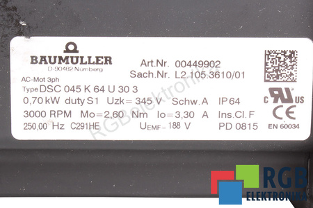 BAUMÜLLER DSC045K64U303 0.7KW