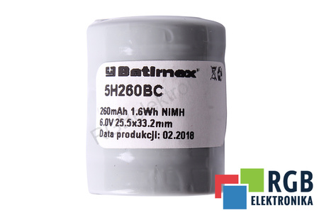 BATIMEX 5H260BC 6V, 260MAH BATÉRIA