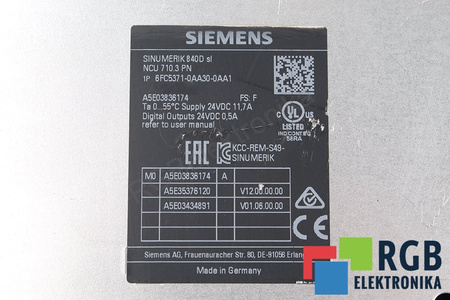 SIEMENS 6FC5371-0AA30-0AA1 SINUMERIK 840D