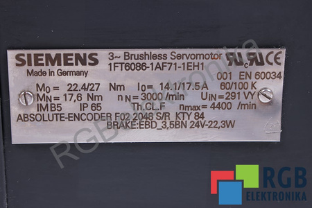 SIEMENS 1FT6086-1AF71-1EH1