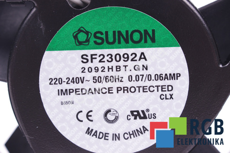 SUNON SF23092A2092HBT.GN SF23092A 90X90X25MM 240V, 0.06A VENTILÁTOR