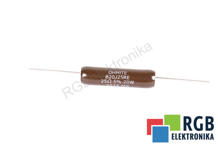 REZISTOR OHMITE B20J25RE 25 OHM