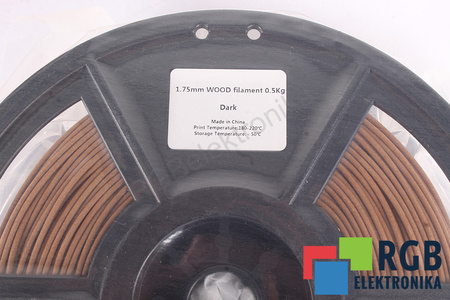 FLASHFORGE 1,75MM WOOD FILAMENT 0.5KG DARK VONKAJŠÍ ROZMER CIEVKY 180MM, VNÚTORNÝ ROZMER CIEVKY 50MM, ŠÍRKA CIEVKY 45MM