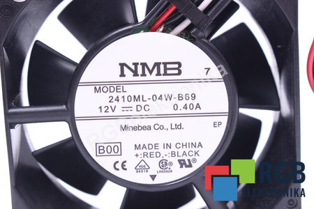 MINEBEA 2410ML-04W-B69 60X60X25MM, 12V, 0.4A VENTILÁTOR
