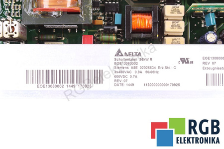 DELTA EOE13080002 A5E02026634 PRE 36/47KW E/R MODULE SIEMENS