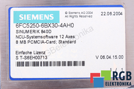 SIEMENS 6FC5250-6BX30-4AH0 8MB