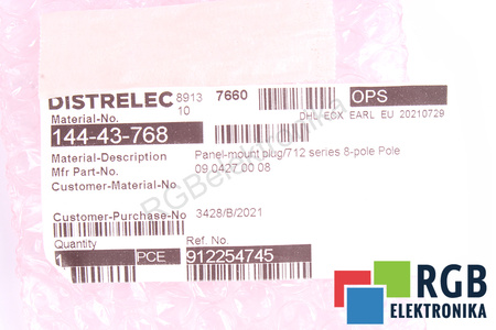 BINDER 904270008 8 PIN 8 PIN