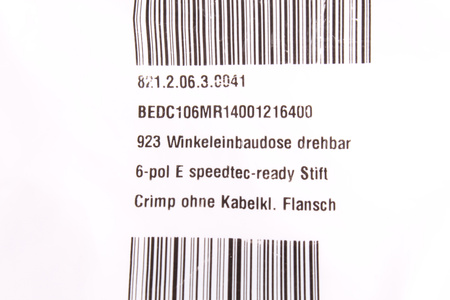 TE CONNECTIVITY BEDC106MR14001216000 6PIN ZÁSUVKA